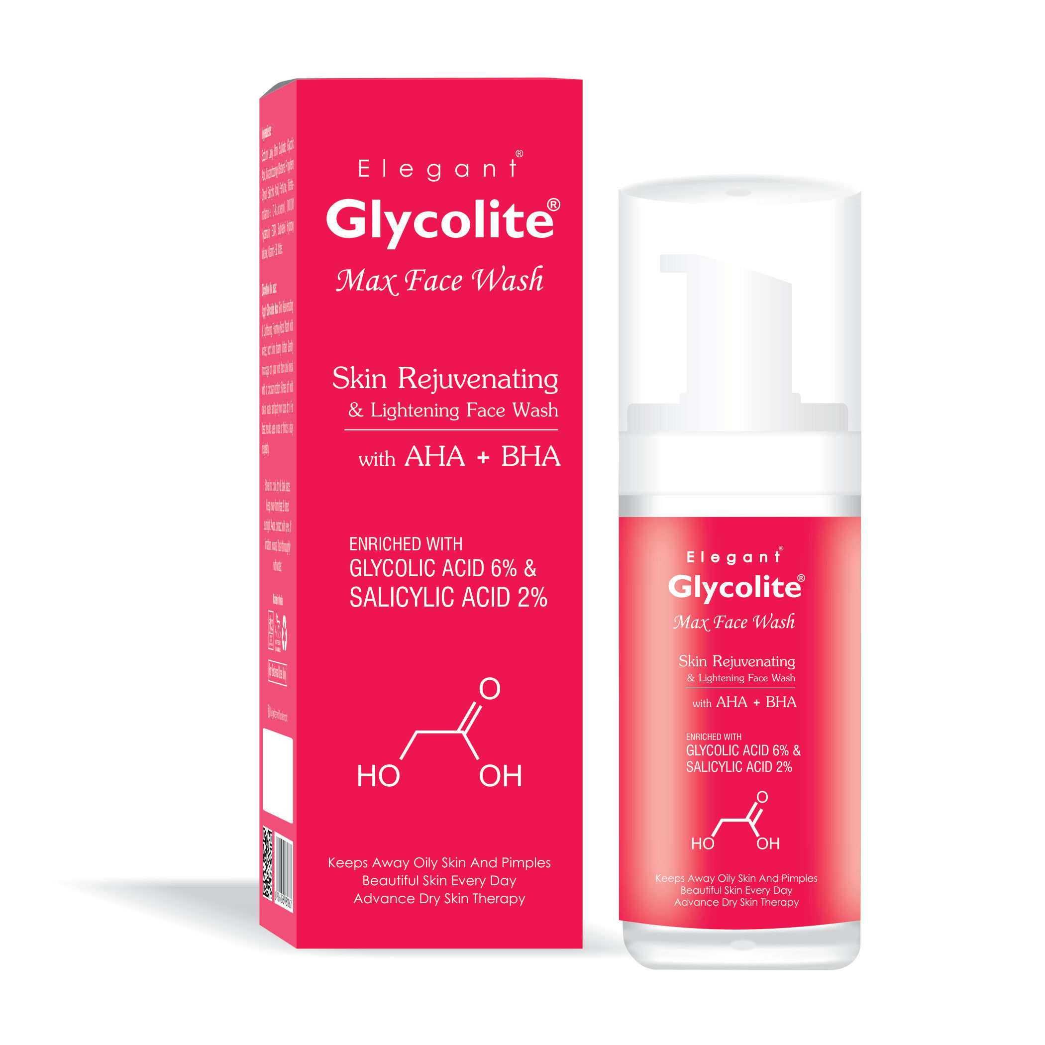 Glycolite Max Skin Rejuvenating  Lightening Foaming Face wash