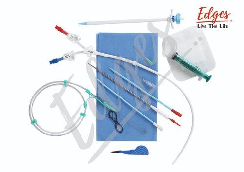 White Double Lumen Markplus Lt Permaflow Permnent Catheter Kit