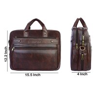 Office PU Leather Messenger Bag