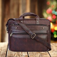 Office PU Leather Messenger Bag