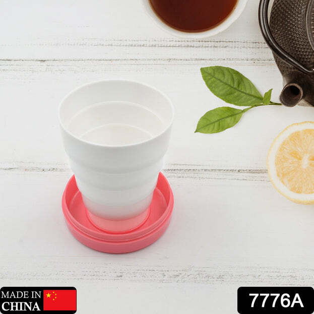 PORTABLE TRAVELLING CUP TUMBLER WITH LID FOLDING (0659)