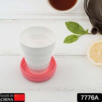 PORTABLE TRAVELLING CUP TUMBLER WITH LID FOLDING (0659)
