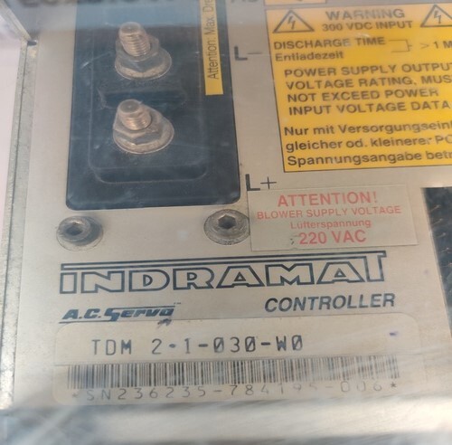 INDRAMAT TDM 2-1-030-W0 AC SERVO DRIVE