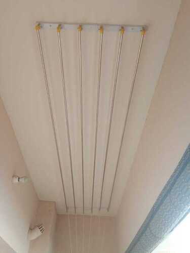 Apartment ceiling mounted cloth drying hangers in Peruva Kochi