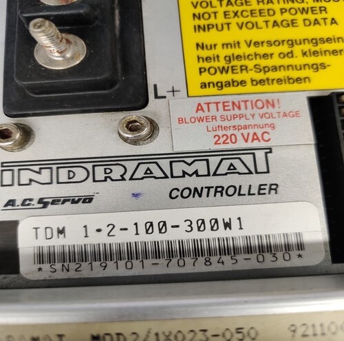 INDRAMAT TDM1.2-100-300-W1 SERVO DRIVE