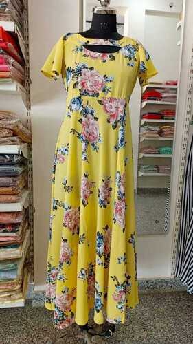 Women A-line Yellow Dress