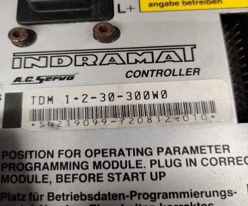 INDRAMAT TDM1.2-30-300W0 AC SERVO DRIVE