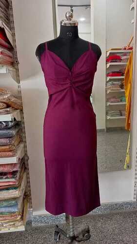 Women Bodycon Maroon Dress