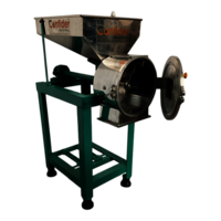 Stainless Steel Pulverizer Machine 2 In 1 Without Motor - Color: Sliver
