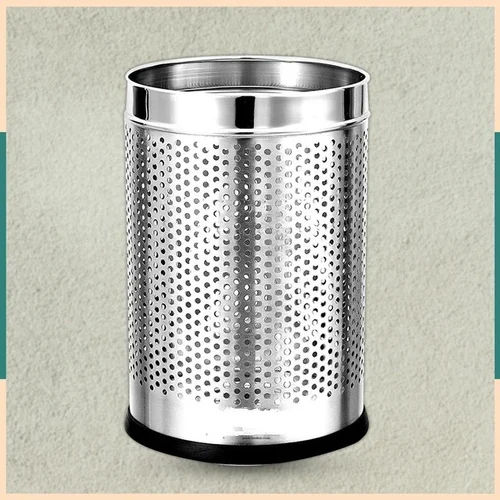 7x10 Inch SS Perforated Dustbin