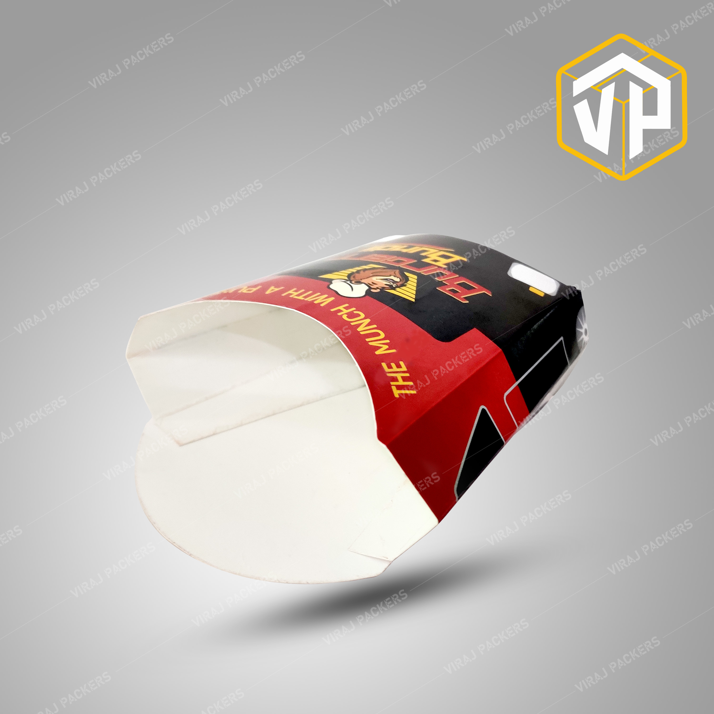 French Fries Packaging Box / French Fries Pouch / Customized Food Boxes
