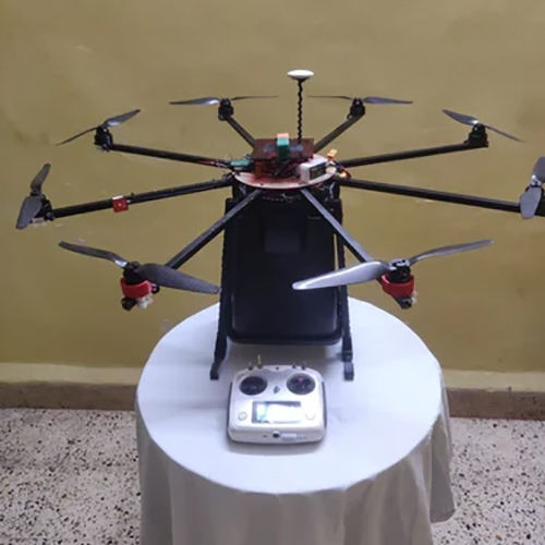 Octocopter Flower Dropping Drone Application: Outdoor