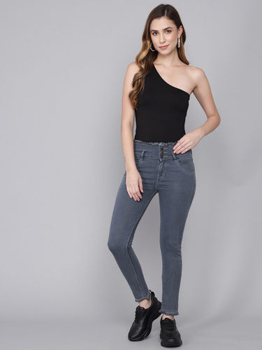 M Moddy 190grey Women Slim Fit Stretchable Grey Jean Age Group: >16 Years