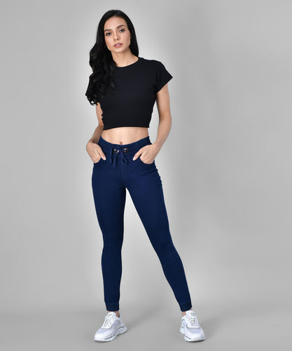 M MODDY 353HW Slim Fit Jogger Style Women Blue Jeans