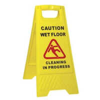 Cone Caution Boards - Plastic, 96 X 30 Cm, Yellow | Foldable, Manual, No Power Needed, Stackable For Easy Storage And Transport
