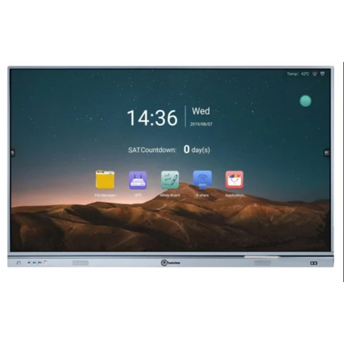 TRUEVIEW 85 Inch Interactive Flat Panel - Black, 85 Inch Rectangular Display | Designed for Engaging Educational Experiences