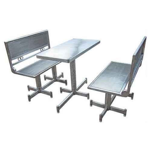 Stainless Steel Canteen Dining Table And Chair Size: Different Available