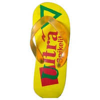 Kids Yellow Printed Slippers