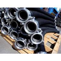 Rubber Suction Hose Assembly - Hydraulic Power, Manual Operation | Black Color, Industrial Usage, Warranty Included