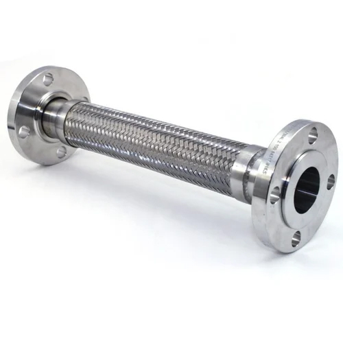 SS Flange Hose - Hydraulic Powered Manual Operation | Silver Finish Industrial Durability Reliable Warranty