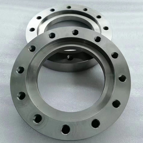 Silver Round Titanium Flange