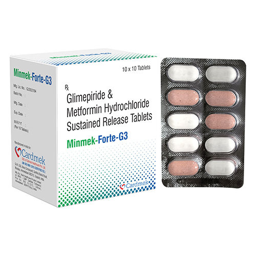 Glimepiride And Metformin Hydrochloride Sustained Release Tablets