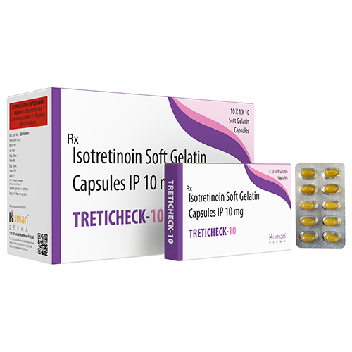 10mg Isotretinoin Soft Gelatin Capsules IP