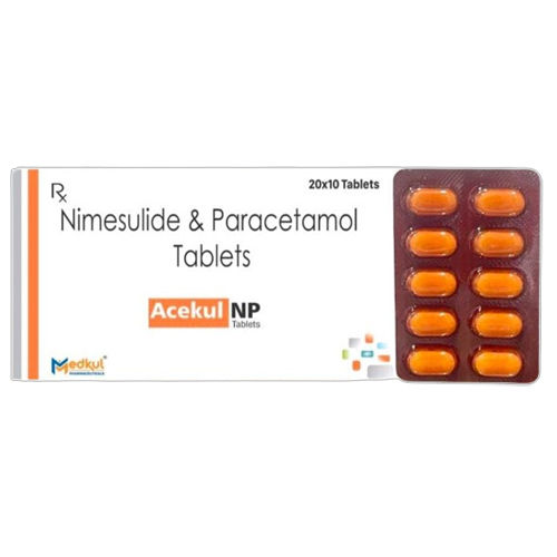 Pharmaceutical Nimesulide And Paracetamol Tablets General Medicines