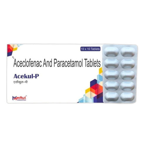 Aceclofenac And Paracetamol Tablets General Medicines