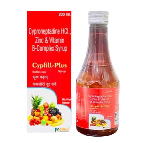200ml Cyproheptadine HCI Zinc And Vitamin B Complex Syrup