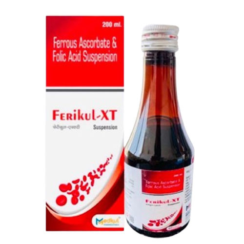 200Ml Ferrous Ascocate And Folic Acid Syrup General Medicines