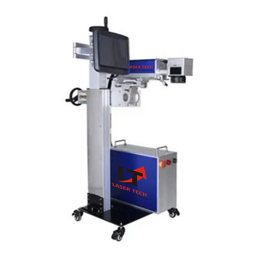 White Uv Fly Laser Marking Machine