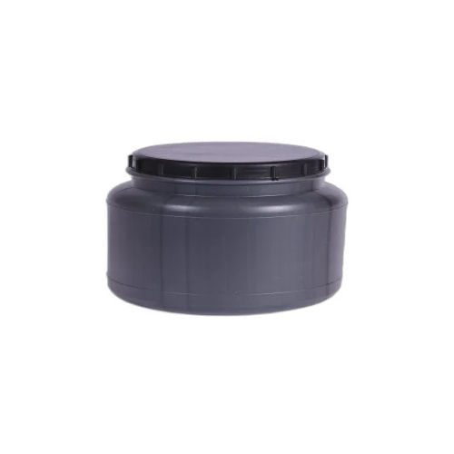 Black HDPE Plastic Jar