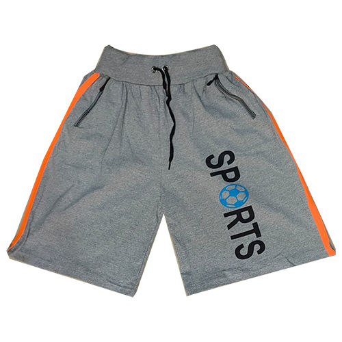 Plain Boys Grey Sports Shorts