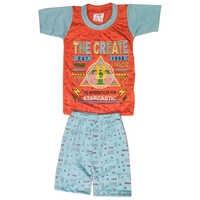 Kids Printed T-Shirt And Shorts