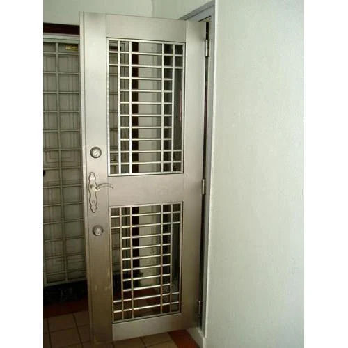 Silver Fancy Stainless Steel Door