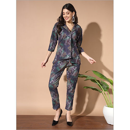 Washable Women Multicolor Printed Casual Set