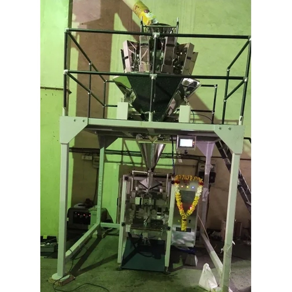 Multi Head Pouch Packing Machine - Stainless Steel Semi-Automatic Electric Drive | Highly Efficient with Frequency Speed Control