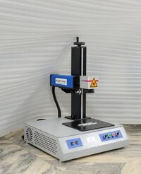 Autoparts Laser Marking Machine - 50w Fiber Laser, 300 Mm Marking Area, 8000 Mm/s Speed, Â±0.01 Mm Accuracy, Air Cooling, Ezcad Control System
