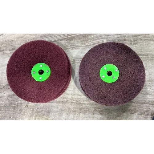 Non Woven Polishing Ply Wheel Gang Disc - Color: Red