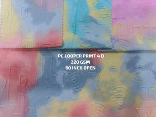 Knitted PC Looper Lycra Pitching Fabric