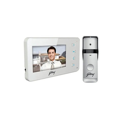 White Sevd9010 Godrej Seethru St 4.3 Inch Video Door Phone Kit