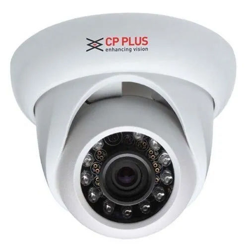 CP Plus Dome Camera - Durable Plastic, Sleek White Color | Indoor and Outdoor Use, Warranty Included, Reliable Surveillance