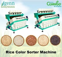 Biryani Rice Color Sorter Machine - 64 Channels, 220 Power | Industrial Application, >99% Accuracy, 5 Hp Air Compressor