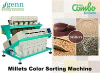 Kodo Millet Color Sorting System - 16200 Pixels Camera, True Color Rgb Technology | Accurate Sorting >99%, User Friendly Tft Touchscreen, 1 To 10 T/hr Capacity