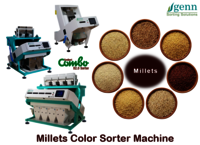 Kodo Millet Color Sorting System - 16200 Pixels Camera, True Color Rgb Technology | Accurate Sorting >99%, User Friendly Tft Touchscreen, 1 To 10 T/hr Capacity