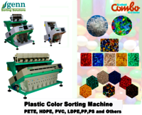 Plastic Flakes Color Sorter Machine - 64 Channels, >99% Accuracy | 5 Hp Air Compressor, Industrial Application, Custom Dimensions