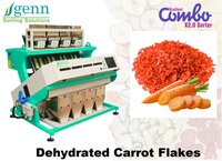 Dehydrated Carrot Flake Color Sorter - Tri Chromatic True Color Rgb, 16200 Pixels Camera Resolution | 99% Accuracy, User-friendly Tft Touch Screen, 1 To 10 T/hr Capacity, Air Compressor 5 Hp