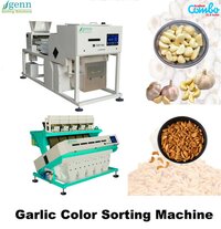 Garlic Color Sorter - Industrial Machine, 64 Channels, >99% Accuracy | 7 Air Pressure, 5 Hp Power, 1 To 10 Capacity