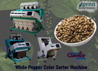 White Pepper Color Sorter - Mild Steel, Up To 10 T/hr Capacity | Tri Chromatic True Color Rgb, 16200 Pixel Resolution, User-friendly Tft Touch Screen, 64 Channels, >99% Accuracy
